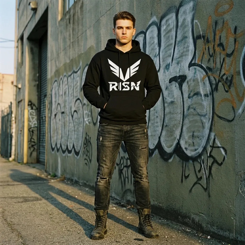 Sudadera RISN Logo Negra